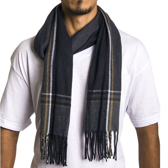 Alpine Swiss Mens Scarf Softer Than Cashmere Scarves Plaids Womens Winter Shawl - Picture 3 of 5